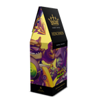 Coffee packaging with cartoon characters and 'Henchmen' branding on a white background