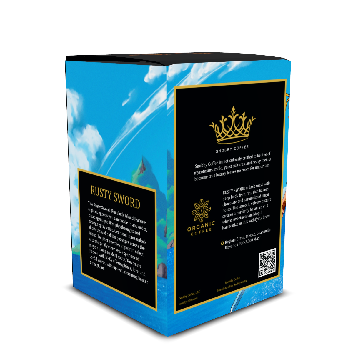 Rusty Sword coffee box angle 