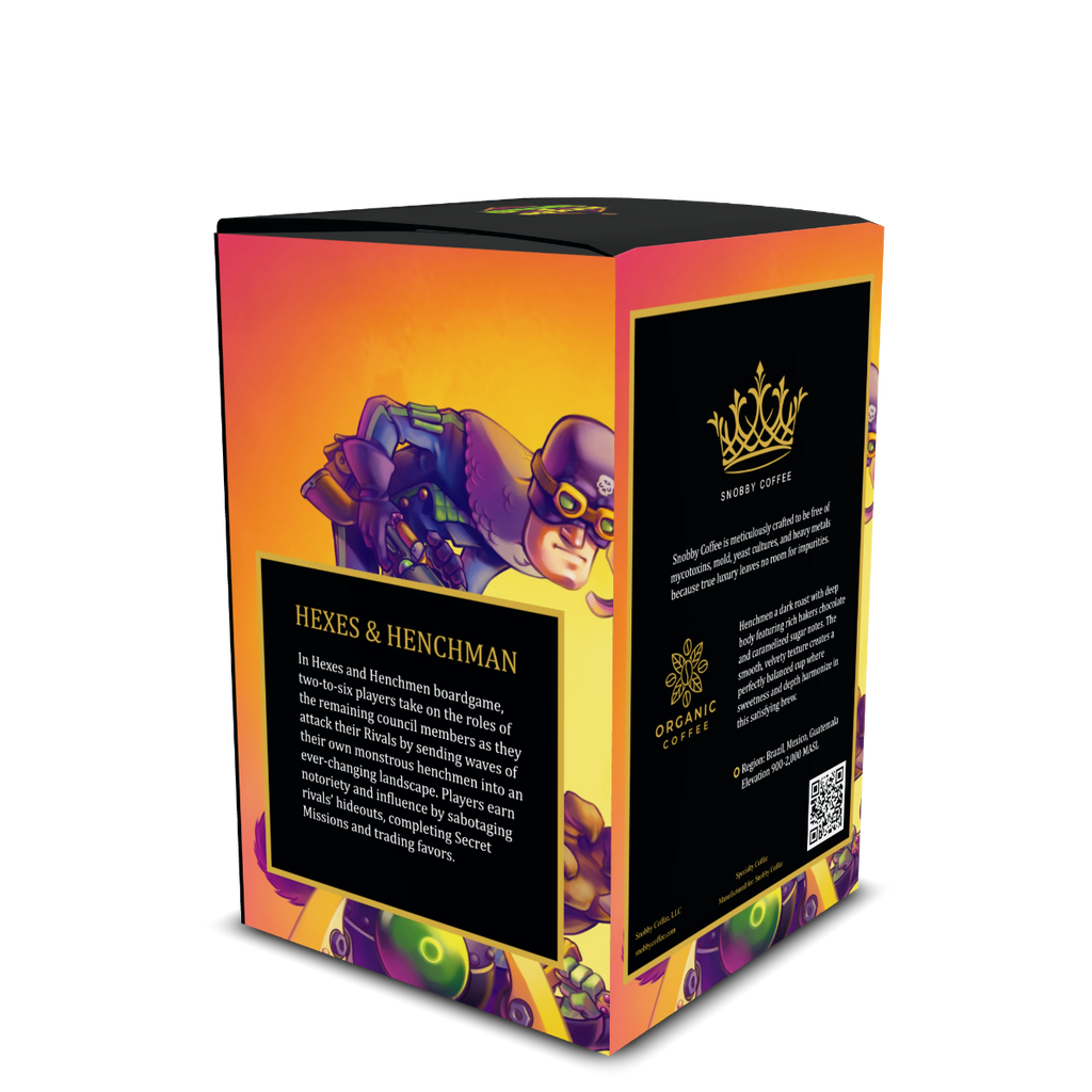 Snobby Coffee Henchmen Coffee Pods box